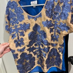 Blue Sequin Neiman Marcus